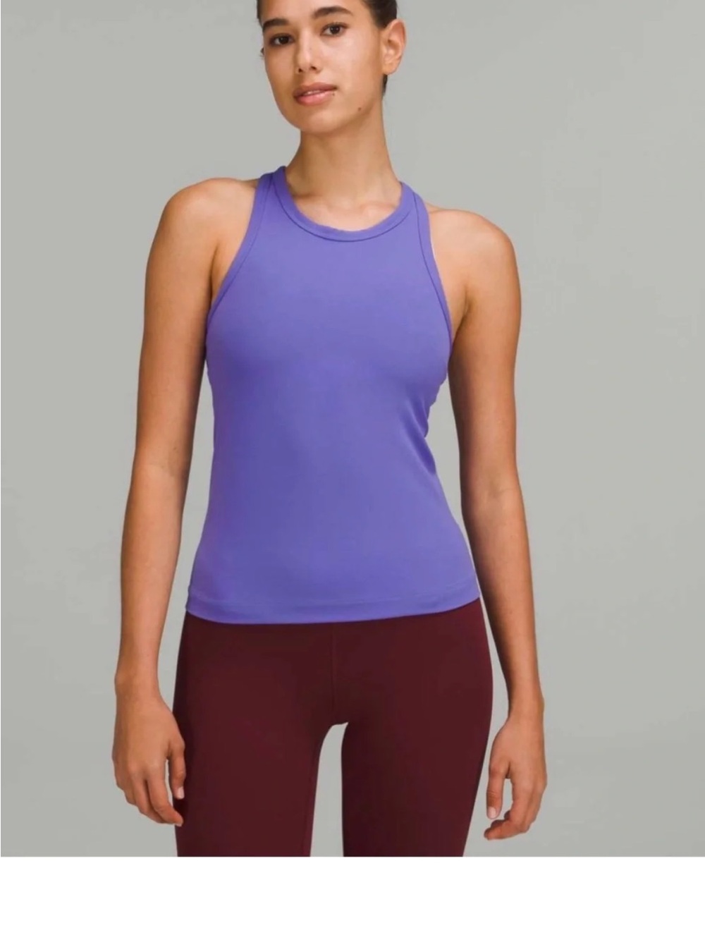 Lululemon Align Waist-Length Racerback Tank Top - purple
